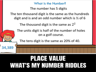 Unlock Math Skills with Editable Place Value & Number Riddles for GCSE Maths