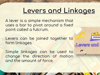 Levers and linkages (KS3) DT
