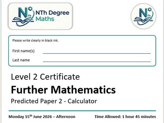 Further Maths - Predicted Paper 2 - AQA Level 2