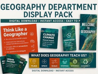 Geography Department Display Pack