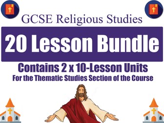 'Religion, Peace & Conflict' + 'Religion, Crime & Punishment'  (20 Lessons) [GCSE RS - AQA]