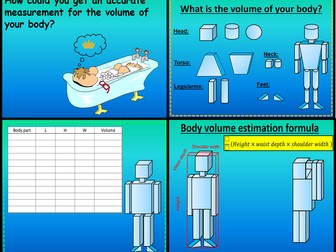 What is the Volume of your body project