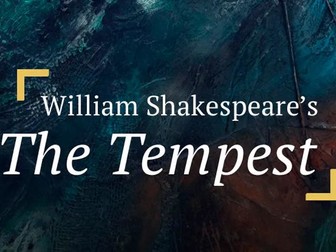 The Tempest Scheme of Work