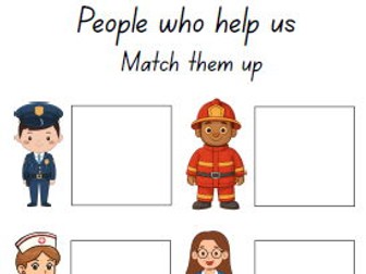 People who help us cut and stick