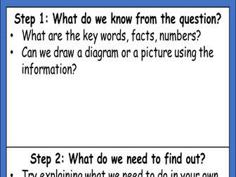 GCSE Maths problem solving strips