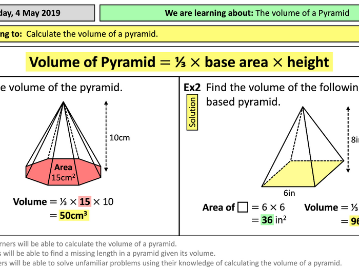 pyramidm geometry calculator volume