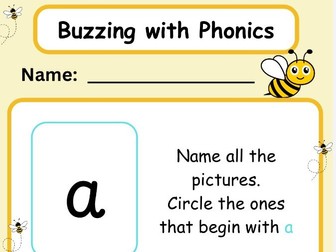 m, a, s, d, t, i, n - phonics sounds practise (Phase 2, EYFS, KS1)