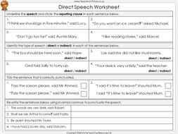 Direct Speech - Year 3 and 4 | Teaching Resources