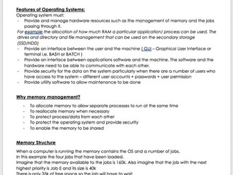 OCR A LEVEL COMPUTER SCIENCE PAPER 1 NOTES