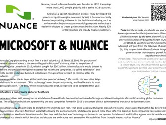 Inorganic growth and Microsoft