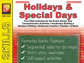 Holidays & Special Days: Vocabulary Building Activities