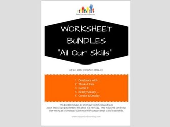 FREE worksheets x5 - ALL OUR SKILLS