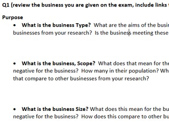 BTEC SPORT L3 UNIT22 - EXAM ANSWERS STRUCTURE