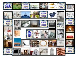 House Rooms and Furniture Board Game