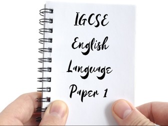 Cambridge IGCSE Language Paper 1 First Language 0990 and 0500