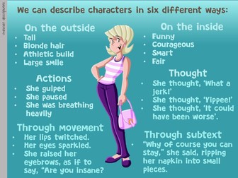 Character descriptions (complete lesson)