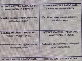 Senior Cycle Biology - Taboo & Bingo Set 1