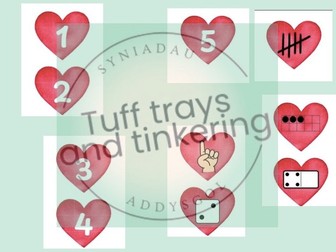 santes dwynwen number recognition hearts valentines love foundation phase eyfs ps1