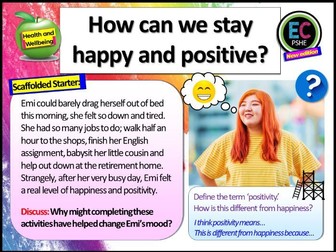 Happiness + Positivity PSHE