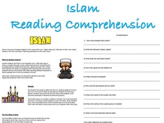 Islam Reading Comprehension