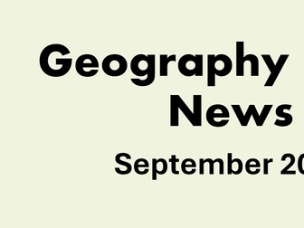 Geography in the News Bundle