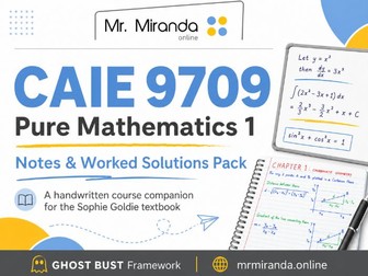 CAIE 9709 P1 Notes & Worked Solutions Pack