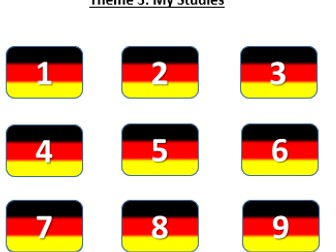 GCSE German Speaking Game - AQA Theme 3 - Education and Jobs