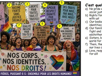 L'inclusivité: using inclusive language/pronouns etc.