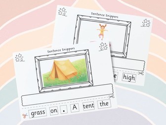 Phonics - Sentence Snippers CVCC/CCVC