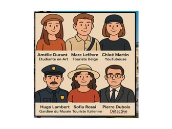 KS3 French Game - Who Stole the Mona Lisa?