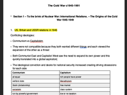 cold war past papers aqa