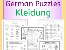 German clothing - Kleidung - Puzzles
