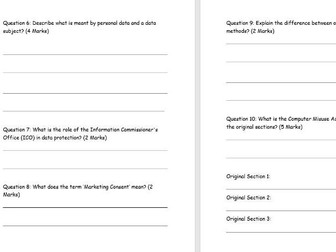 Content Area 4: Legislation and Regulatory Requirements - T LEVEL DPDD