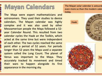 KS2 Ancient Maya Artefacts (Complete lesson)