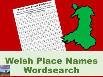Welsh Place Names Wordsearch