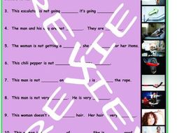 Antonyms and Opposite Actions 3 Photo Worksheet Set