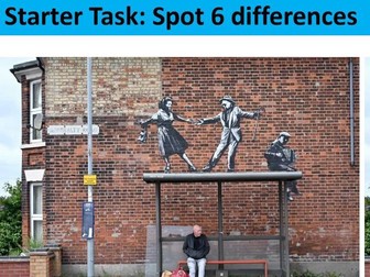 Banksy: Art spot the difference starter