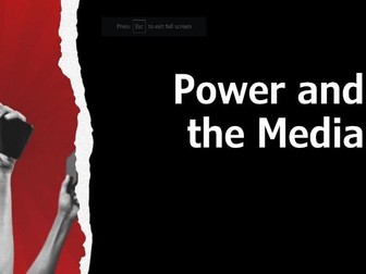 Power and the Media - Theories