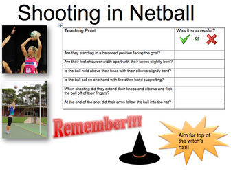 Shooting in Netball