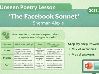 Unseen Poetry Lesson – The Facebook Sonnet (AQA GCSE English Literature)