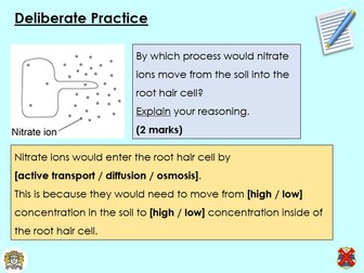 AQA GCSE Cell transport (diffusion, osmosis, active transport)