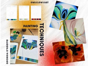 Georgia O’Keeffe Natural Forms Art Worksheets – Perfect for a Unit on Colour & Floral Studies