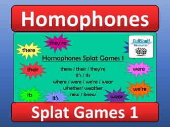 Homophones Spelling Games 1