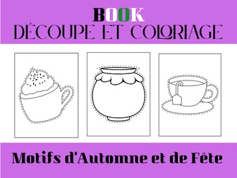 Découpe et Coloriage : Motifs d'Automne et de Fête