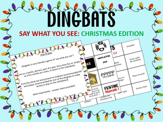 Christmas Dingbats Quiz