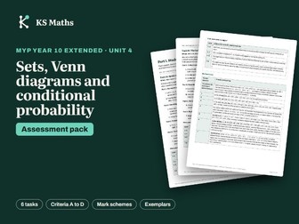 MYP Year 10 Extended Sets assessment pack