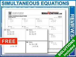 Simultaneous Equations (GCSE 9-1 Revision)