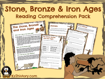 Stone Age, Bronze Age, Iron Age Reading Comprehension