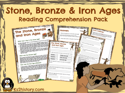 Stone Age, Bronze Age, Iron Age Reading Comprehension | Teaching Resources