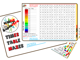 Times Tables - Practise Multiples with Mazes